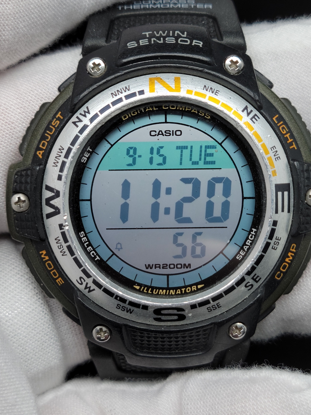 Casio Men's Digital Compass Watch - Black